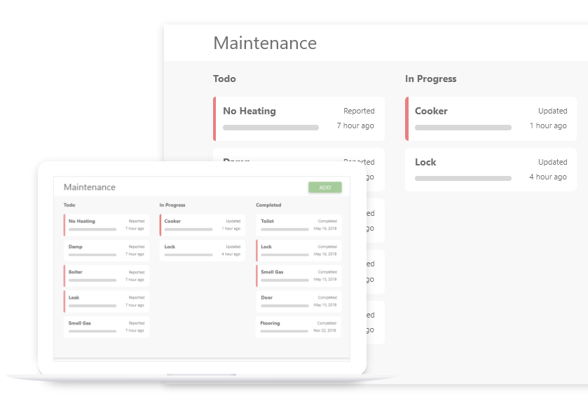 sample screenshot of esthub software maintenance